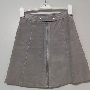Gray Suede Skirt Size Small